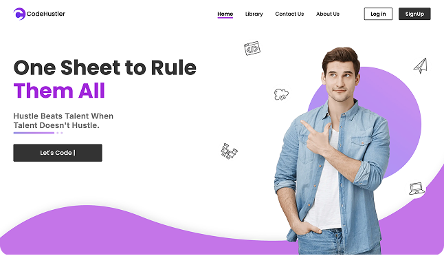 Code Hustler Website preview